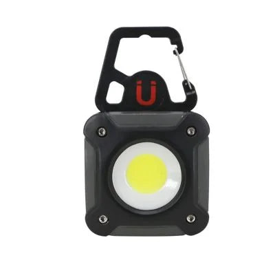 Durapower Rechargeable 1000 Lumen LED Mini Work Light – Magnetic Base, Carabiner & Clip